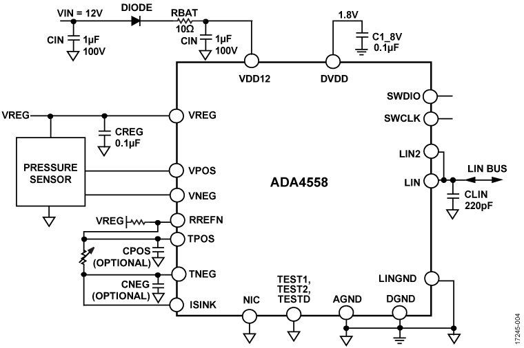 ADA4558 Circuit Diagram