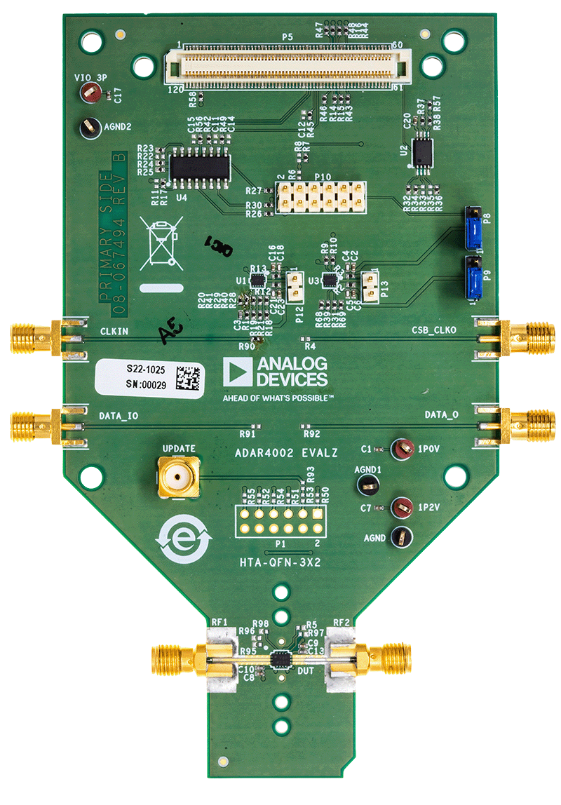 ADAR4002-EVALZ Board Photo Top View