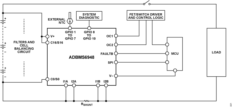 ADBMS6948 Application Circuit
