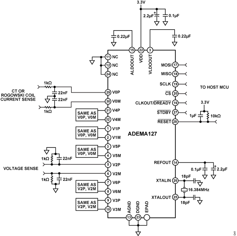 ADEMA124/ADEM127 Circuit Diagram