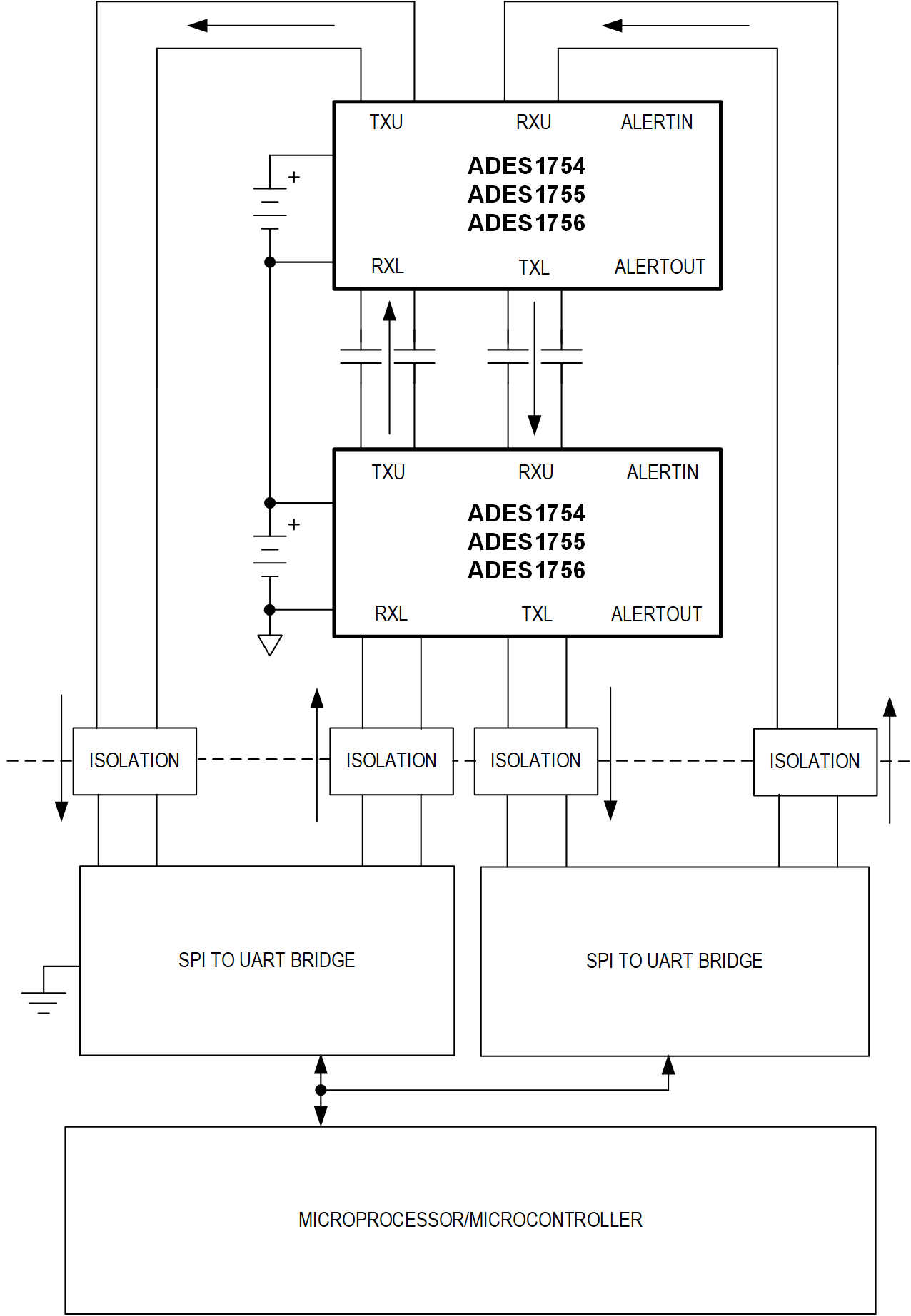 ADES1754/ADES1755/ADES1756  Typical Application Diagram
