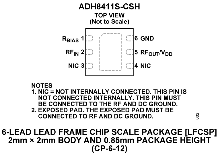ADH8411S-CSH Pin Configuration