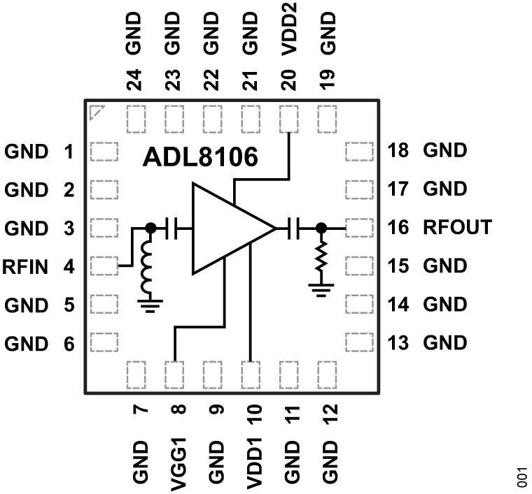 ADL8106 - Functional Block Diagram