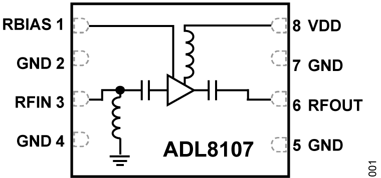ADL8107 - Functional Block Diagram