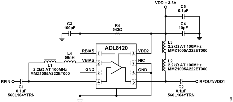 ADL8120 Circuit Diagram