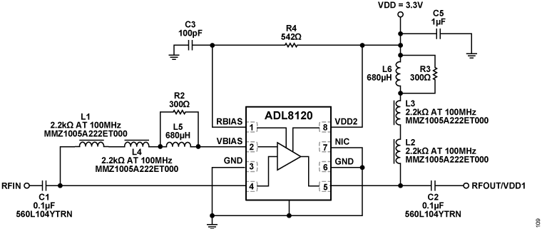 ADL8120 Circuit Diagram