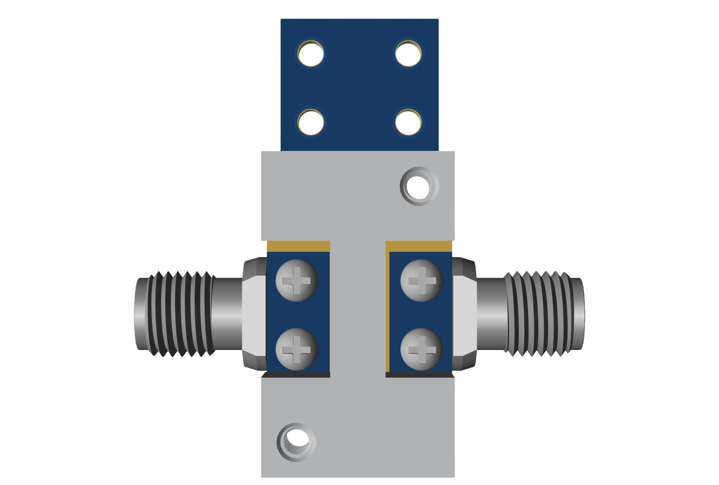 EVAL-ADL8201 Evaluation Board Bottom View