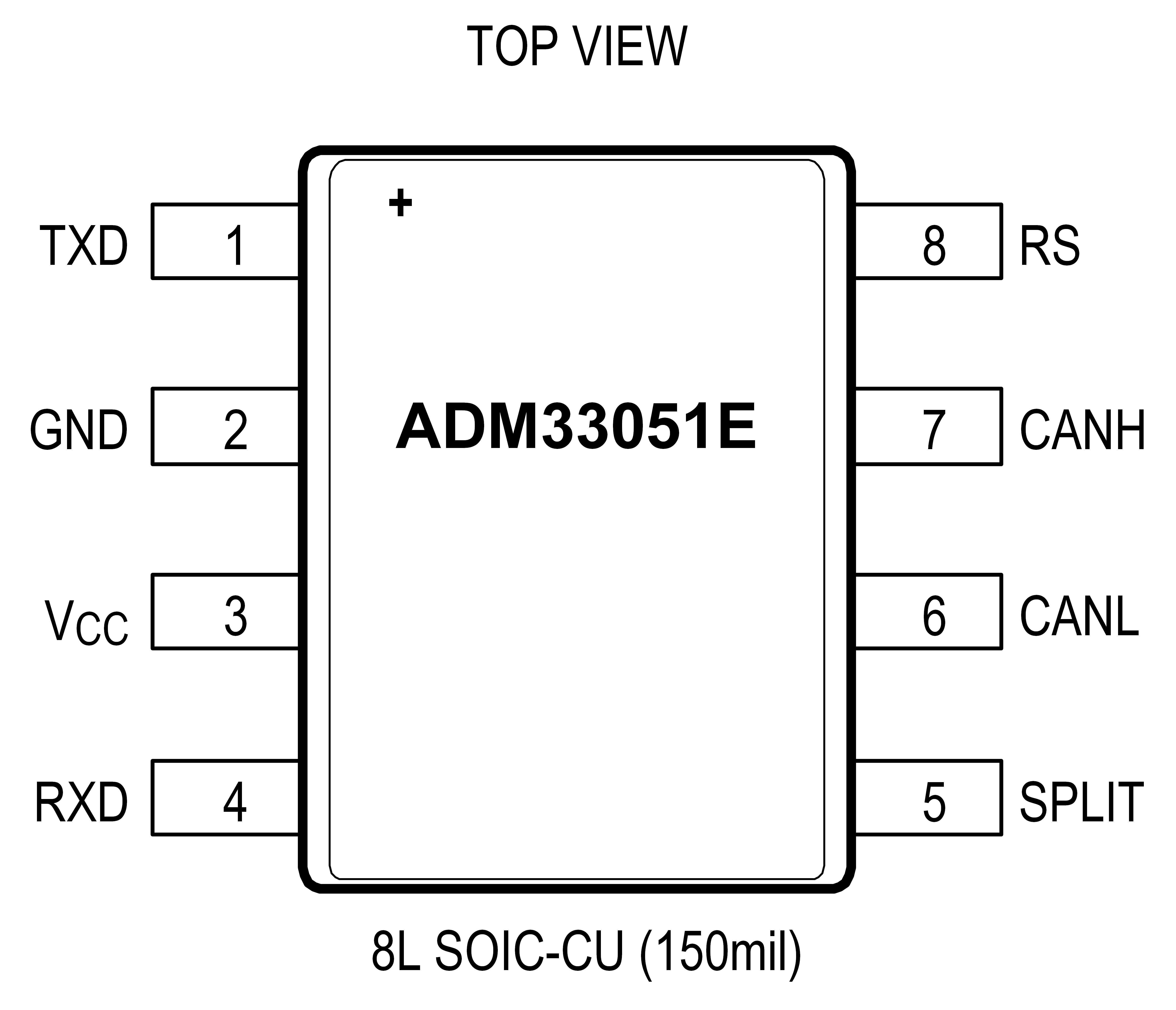 ADM33051E Pin Configuration