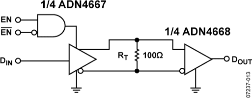 ADN4468 Typical Application Circuit