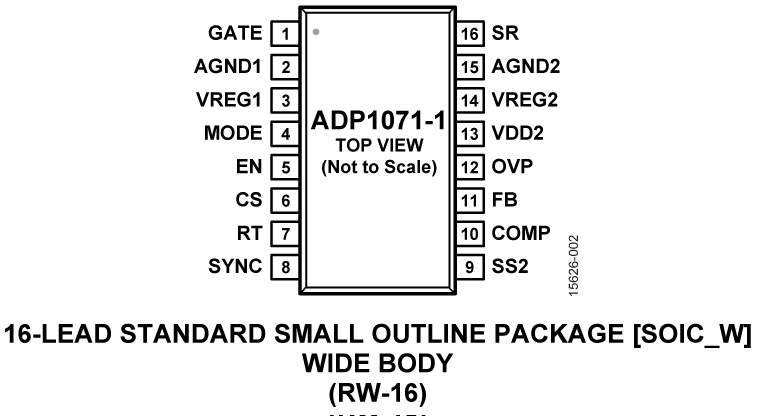 ADP1071-1 Pin Configuration