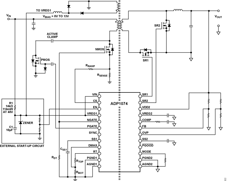 ADP1074 Circuit Diagram