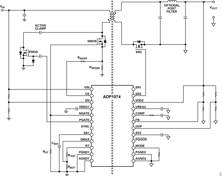 ADP1074 Circuit Diagram