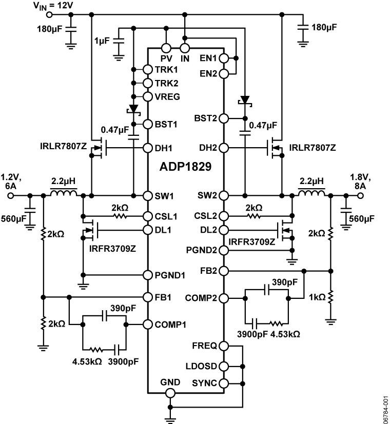 ADP1829 Circuit Diagram
