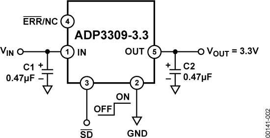 ADP3309 Typical Application Diagram