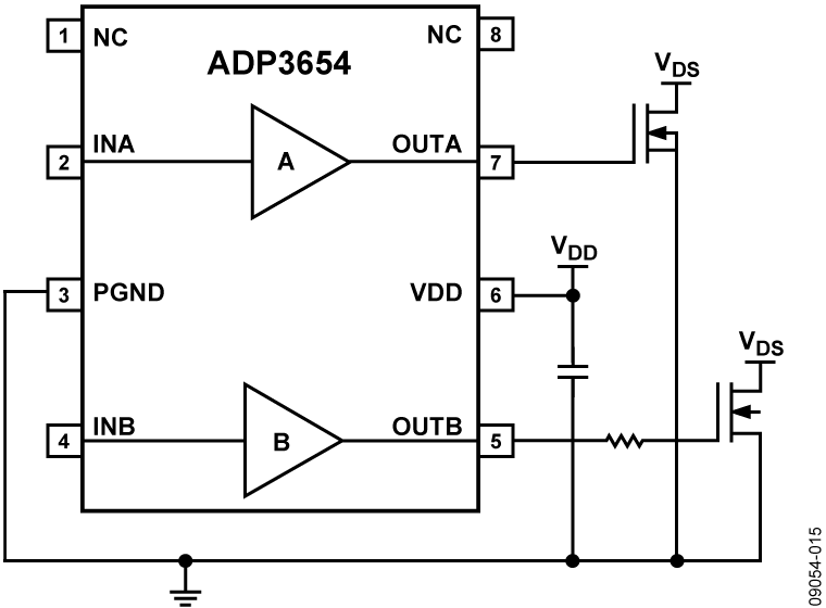 ADP3654 Typical Application Circuit