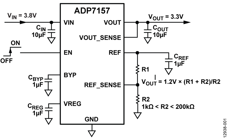 ADP7157 Circuit Diagram
