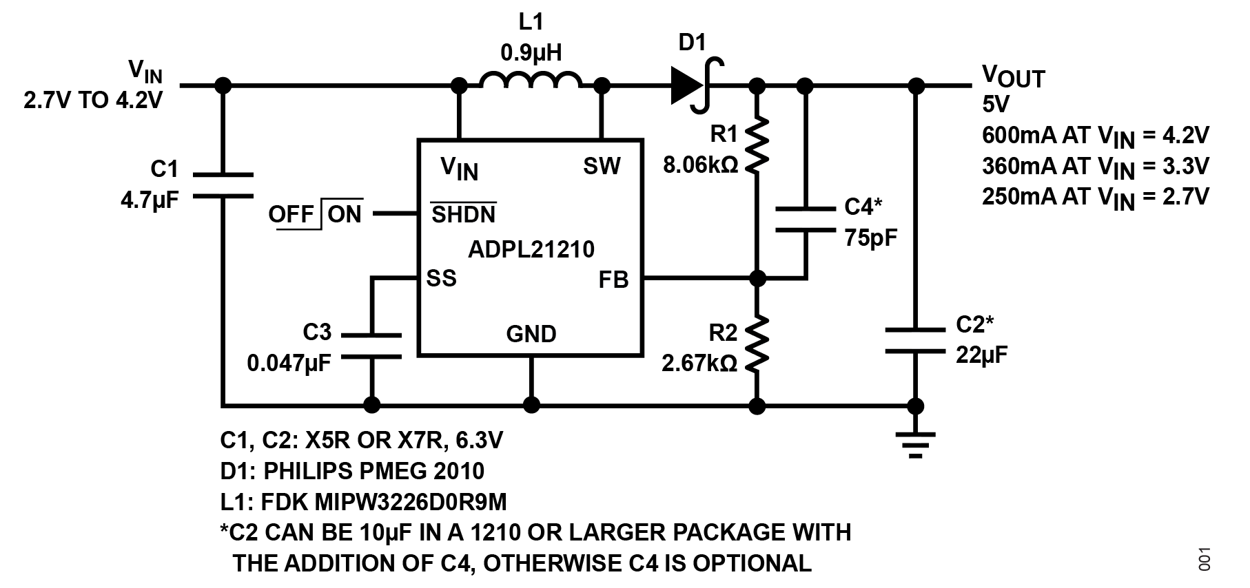 ADPL21210 Typical Application