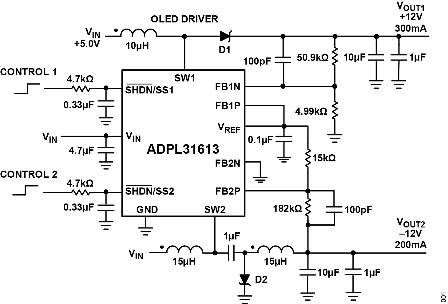 ADPLl31613 Typical Application