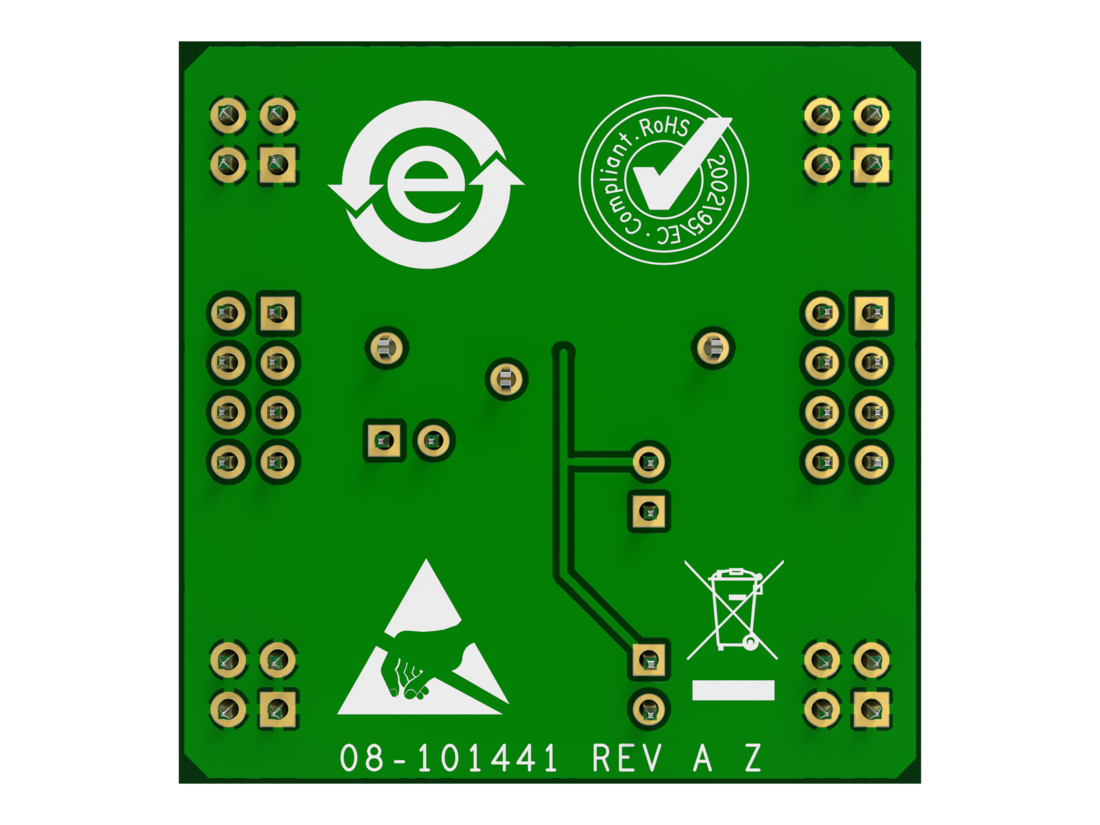 ADPL40501UJ-EVALZ Bottom Evaluation Board