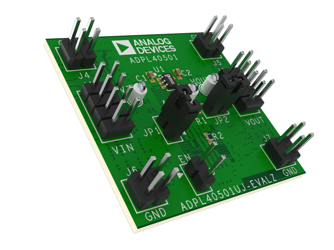 ADPL40501UJ-EVALZ Top Angle Evaluation Board