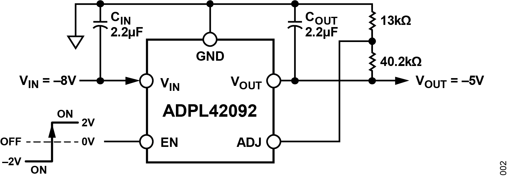 ADPL42092 Typical Application Circuit Adjustable