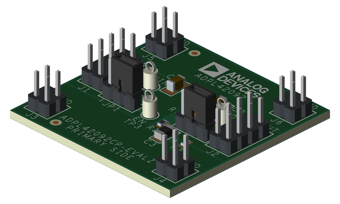 ADPL42092CP-EVALZ Top Angle Evaluation Board