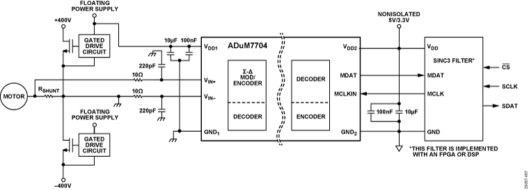 ADuM7704 Circuit Diagram