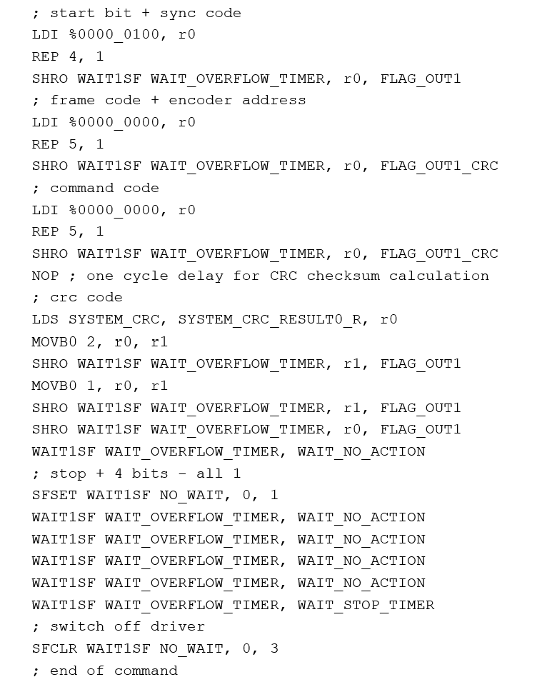 Figure 20. Shift Out command CDF0