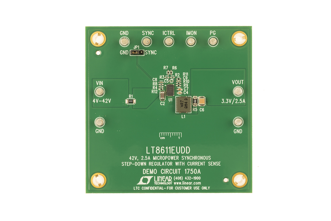DC1750A-LT8611EUDD Demo Board