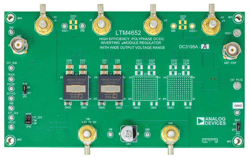 DC3195A-A Evaluation Board Photo Top View