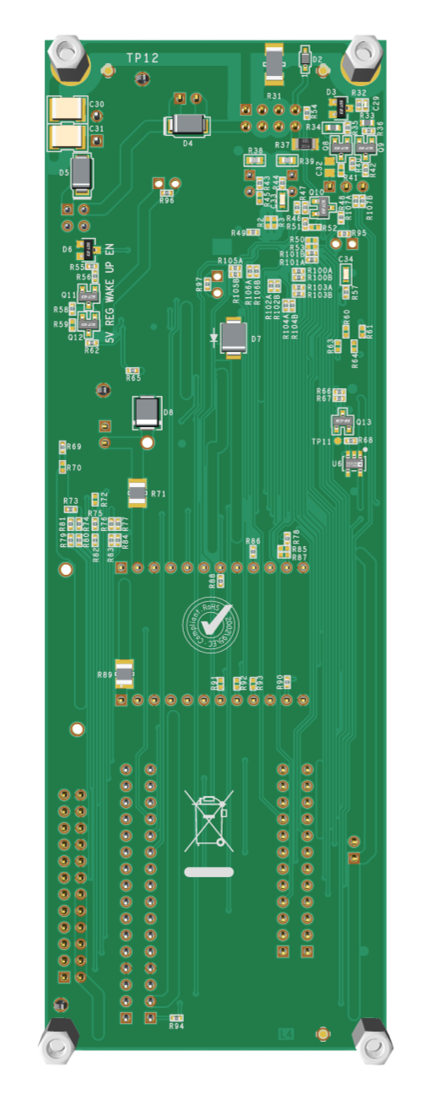 DEMO-ADIN114XAZ Bottom Evaluation Board