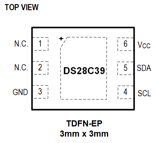 DS28C39 Pin Configuration