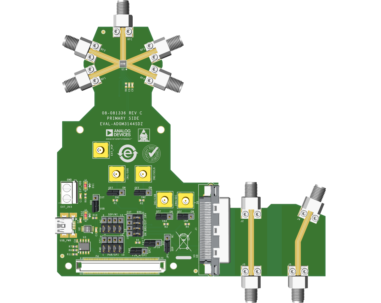 EVAL-ADGM3144-SDZ Top Evaluation Board