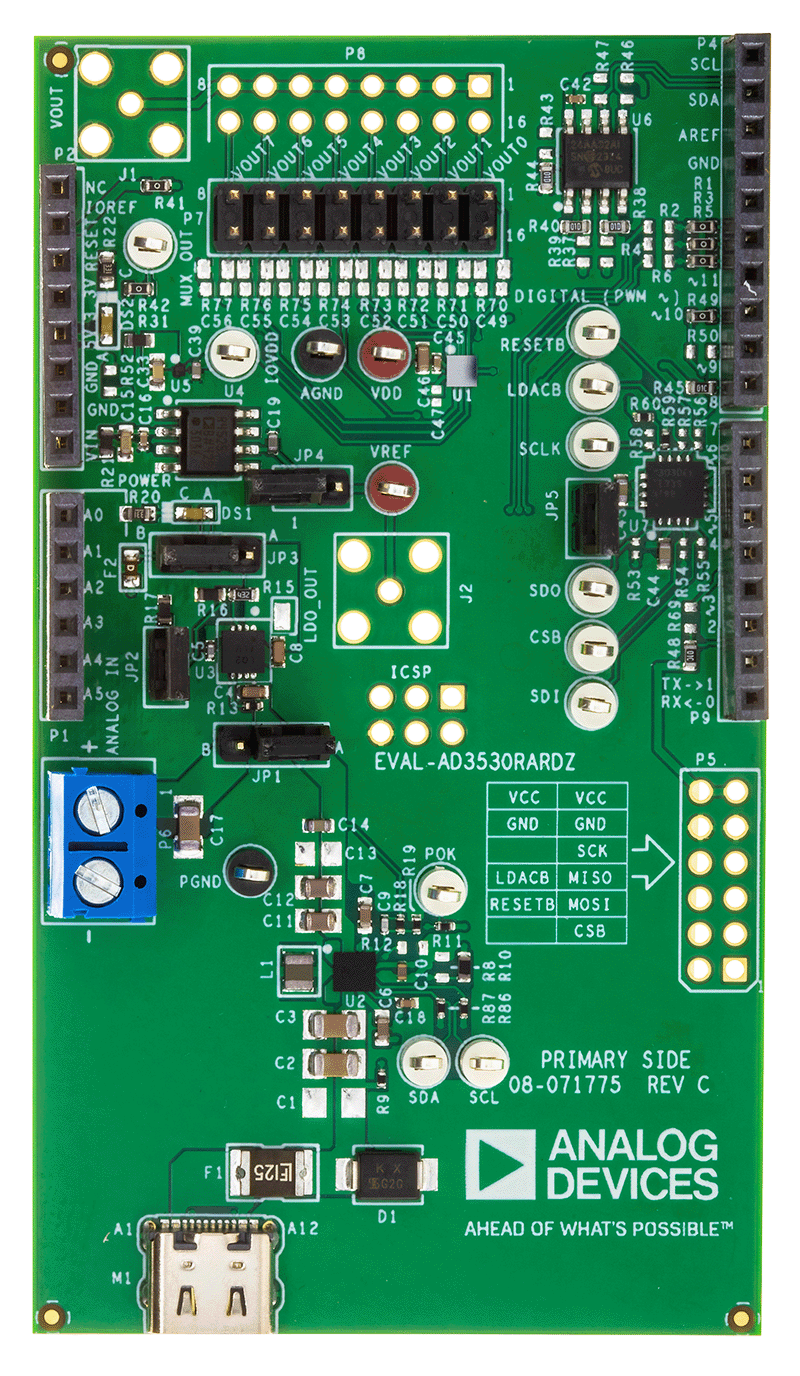EVAL-AD3530R Board Photo Top View