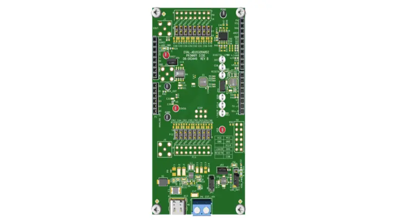 EVAL-AD3532RARDZ Evaluation Board Top View