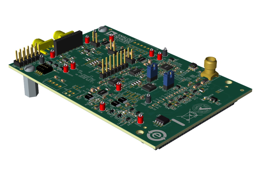 EVAL-AD4083-FMCZ Evaluation Board Angle View