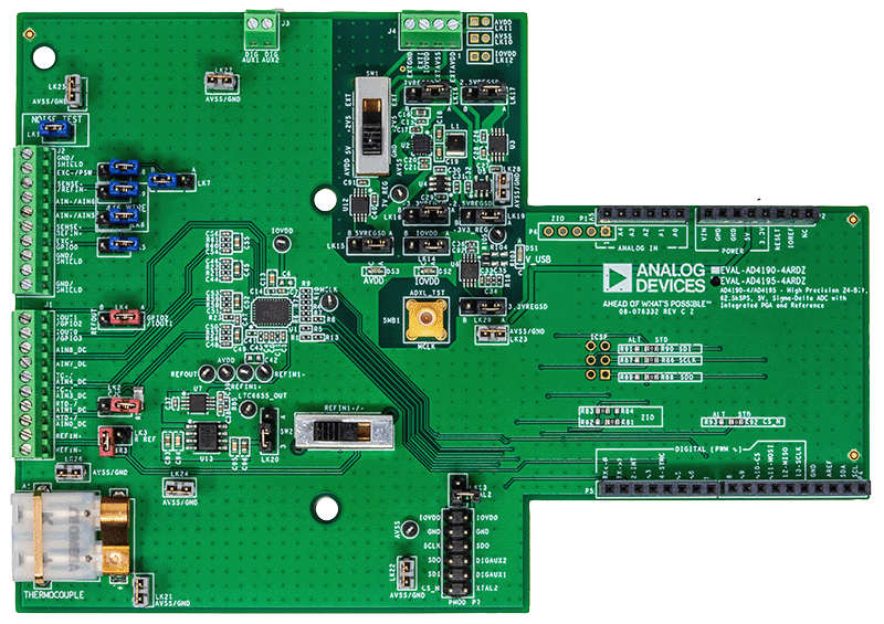 EVAL-AD4195-4 Board Photo Top View
