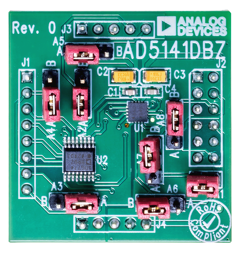 EVAL-AD5141-2DBZ Evaluation Board Top View