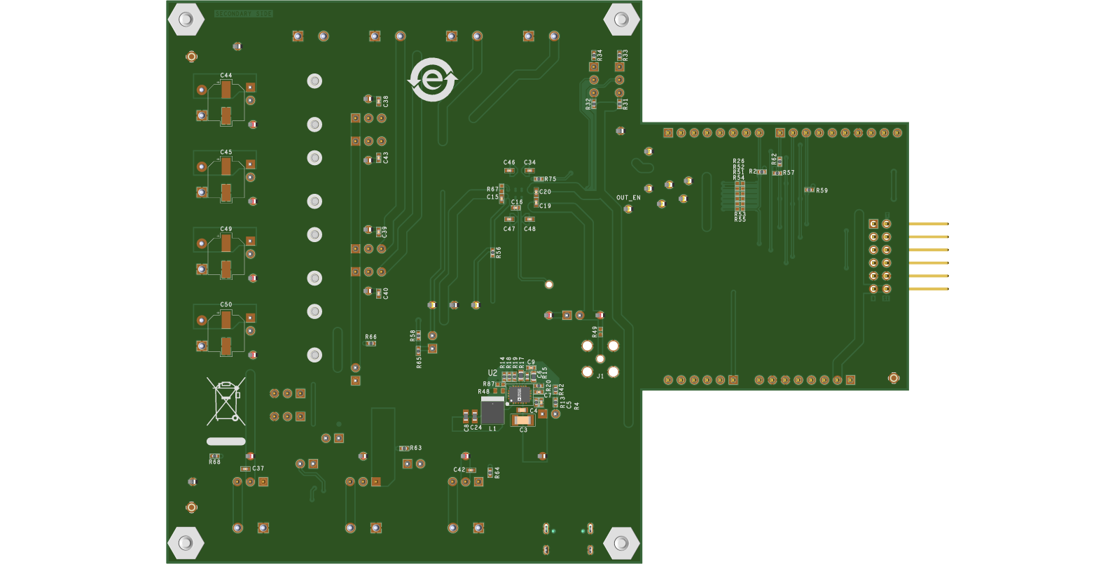 EVAL-AD5706R-ARDZ Evaluation Board Bottom View