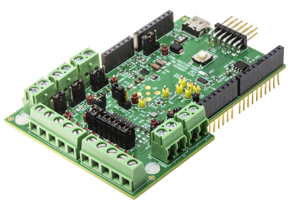 EVAL-AD5710R Board Photo Angle View