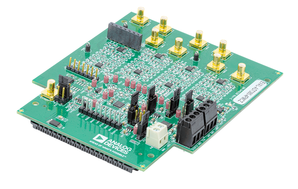 AD7380-4 Evaluation Board - Angle View