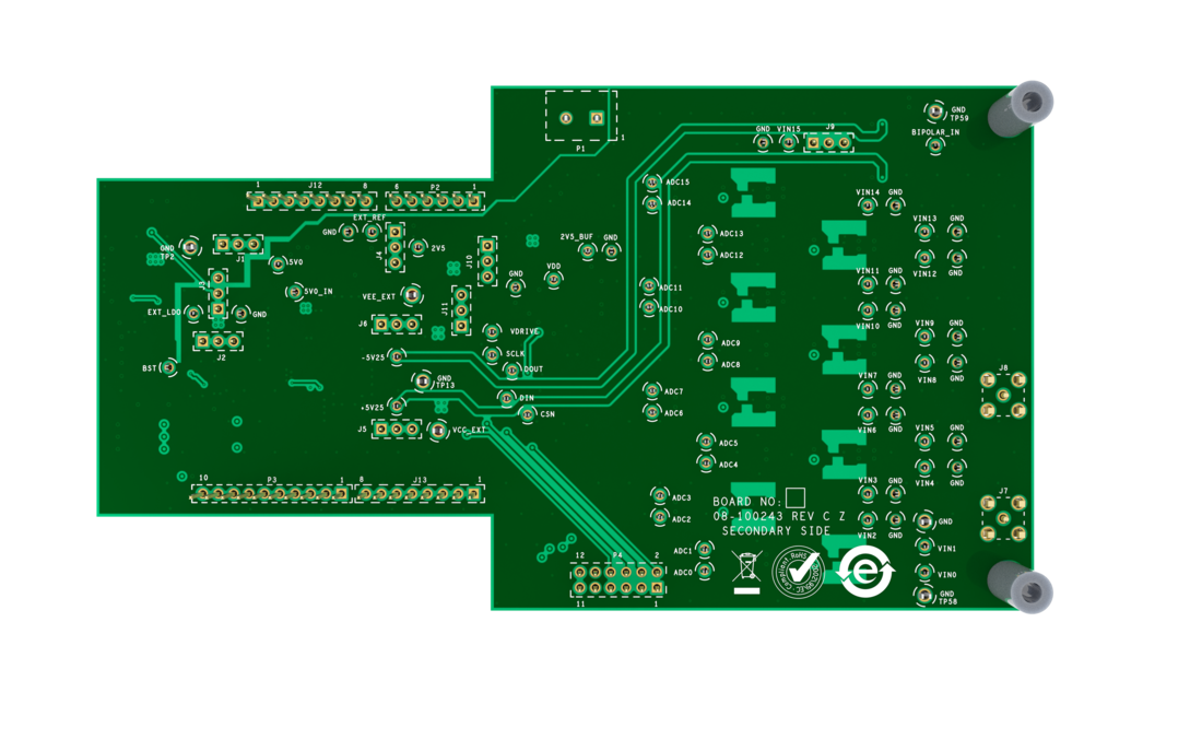 EVAL-AD7490-ARDZ Bottom Evaluation Board