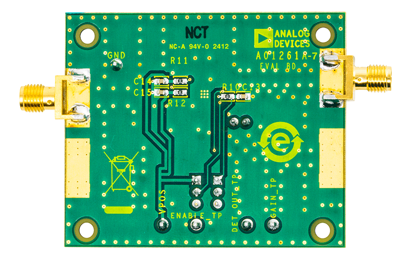AD8368 Evaluation Board - Bottom View