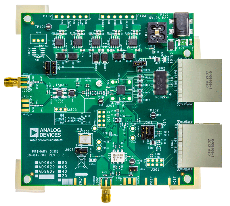 AD9266 Evaluation Board - Top View