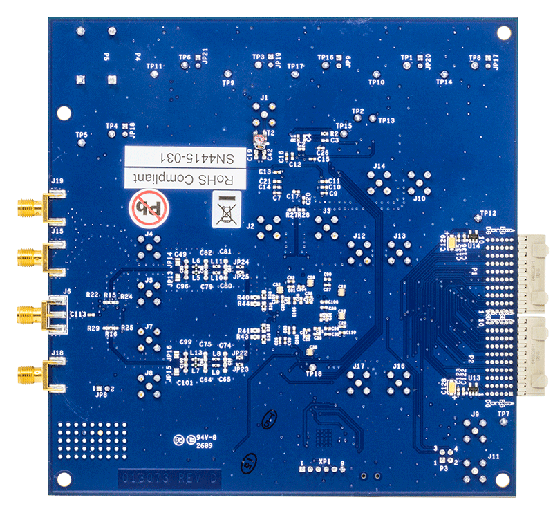 EVAL-AD9788 Evaluation Board - Bottom View