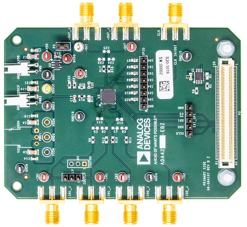EVAL-ADA4255 Evaluation Board - Top View