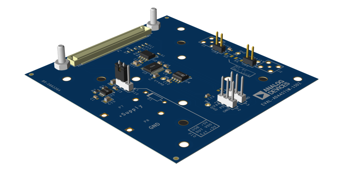 EVAL-ADA4571W-1SDZ Top Angle Evaluation Board
