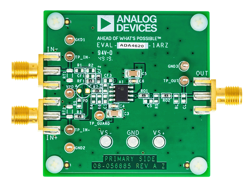 EVAL-ADA4620-1 Board Photo Top View