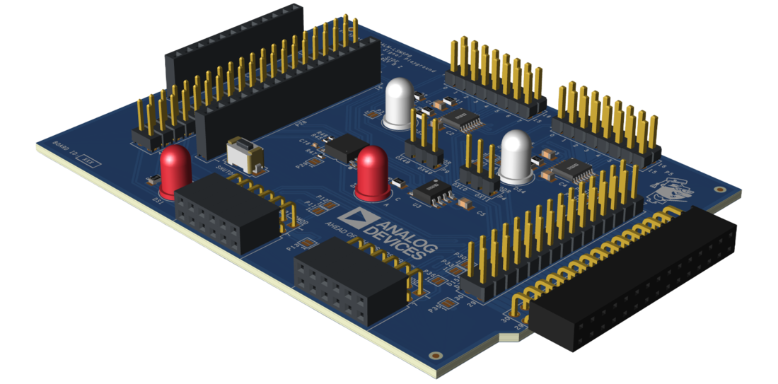 ADALM-LSMSPG Evaluation Board Angle View