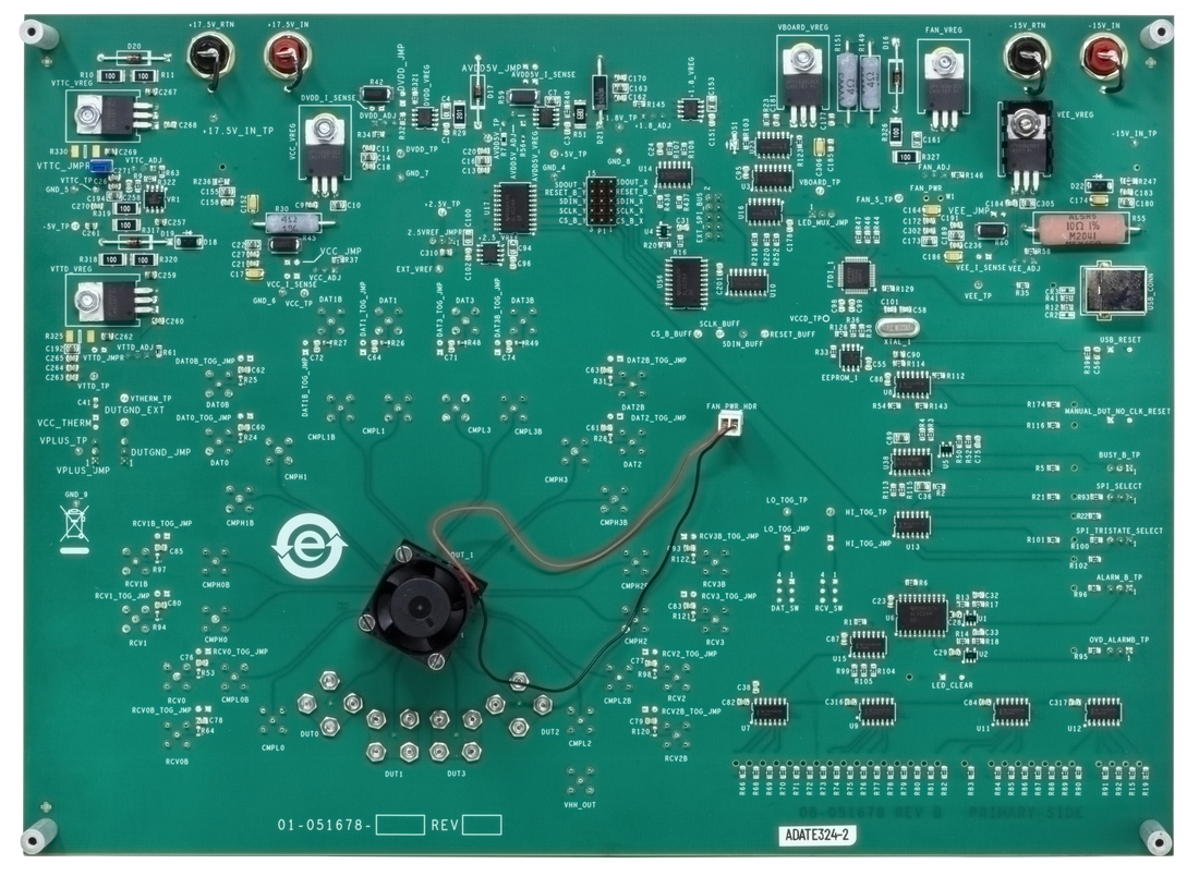 EVAL-ADATE324 Board Photo Bottom View